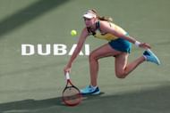 Elena Rybakina at the 2024 Dubai Tennis Championships.